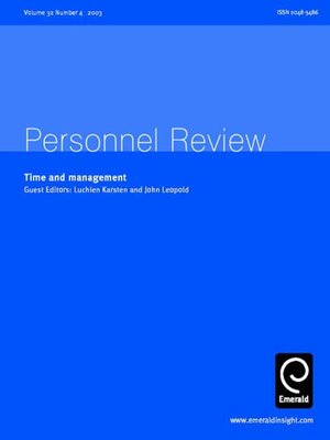 cover image of Personnel Review, Volume 32, Issue 4